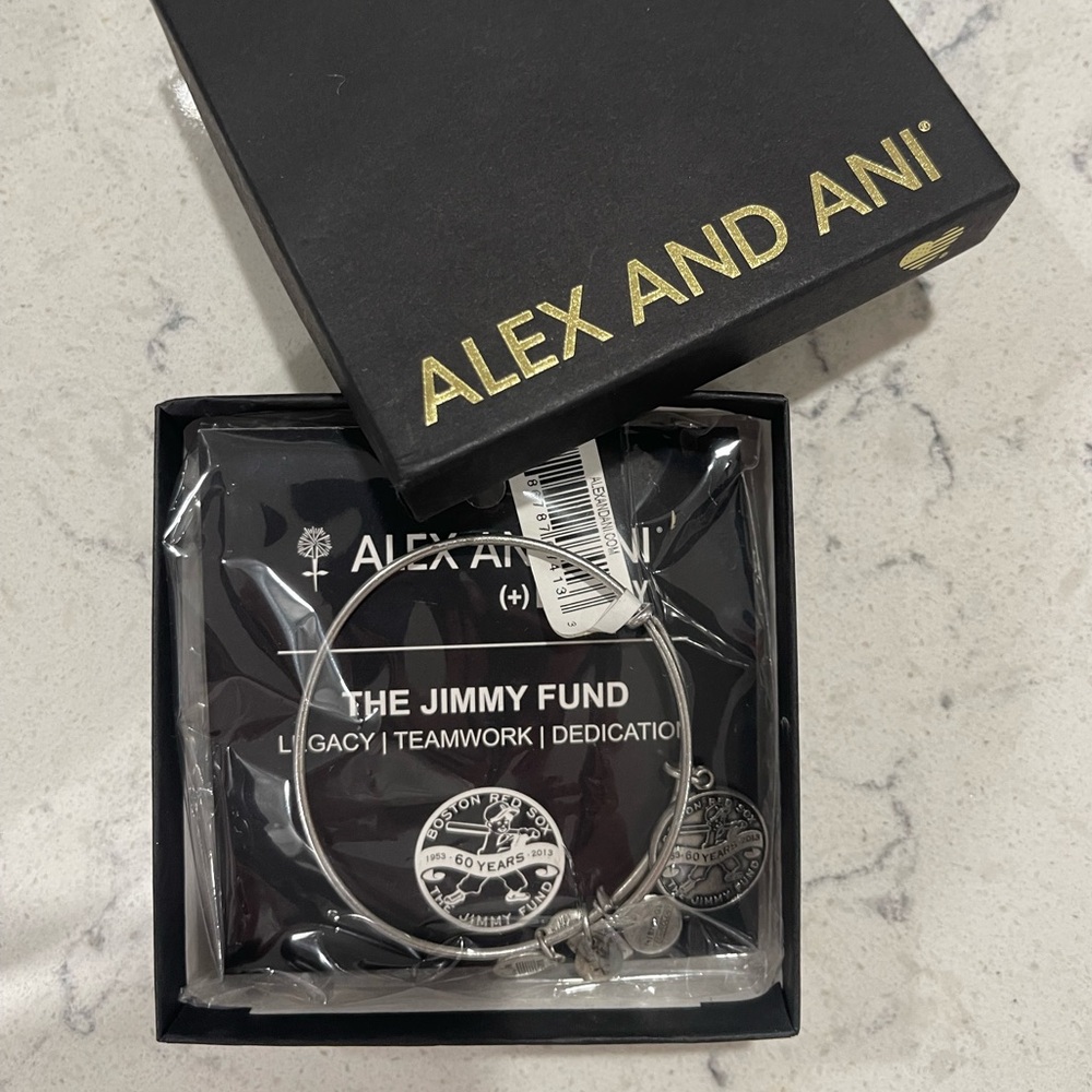 ALEX & ANI Boston Redsox Jimmy fund bracelet New in box